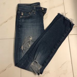 AG-ED Denim The Legging Ankle- Blue, 24